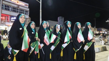 تجلیل از ۱۰ بانوی حافظ کل قرآن کریم در صد و سومین شب تجمعات ولایی شهرستان مُهر
