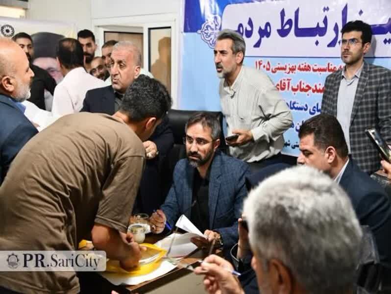 برگزاری میز ارتباط مردمی هفته بهزیستی با حضور شهردار ساری برگزاری میز ارتباط مردمی هفته بهزیستی با حضور شهردار ساری