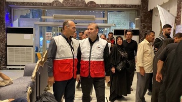 ️ بازدید دبیرکل هلال‌احمر از روند ارائه خدمات درمانی به زائران اربعین در نجف اشرف