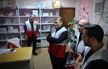 ️ بازدید دبیرکل هلال‌احمر از روند ارائه خدمات درمانی به زائران اربعین در نجف اشرف