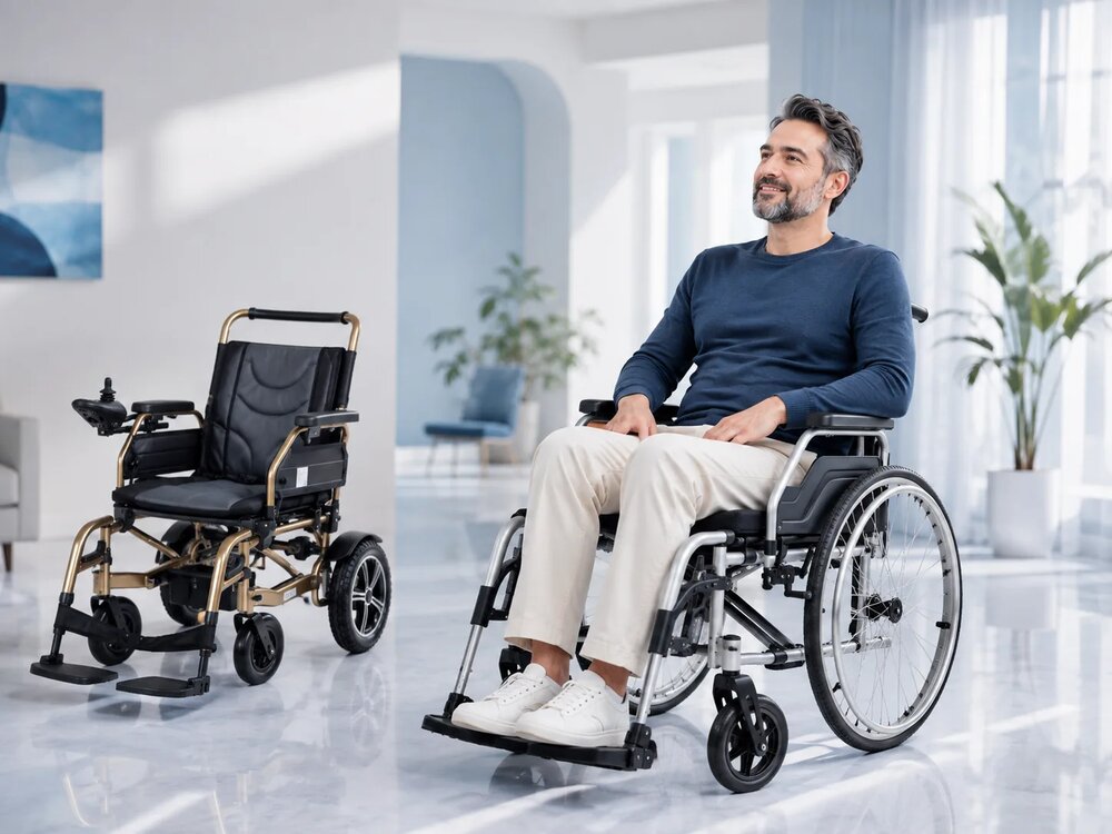 ویلچر تاشو یا ویلچر برقی تاشو؟ راهنمای انتخاب بهترین مدل