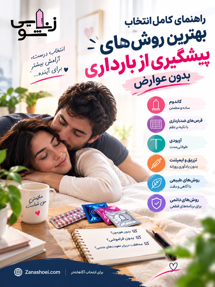 راهنمای کامل انتخاب بهترین روشهای پیشگیری از بارداری بدون عوارض