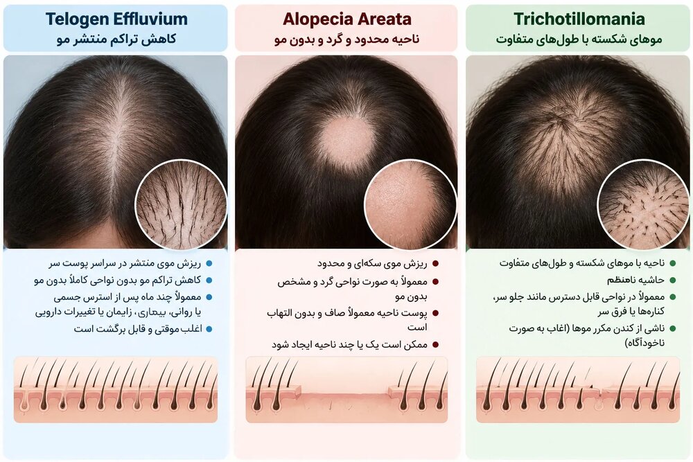 تاثیر استرس بر ریزش مو چیست؟ آیا موها دوباره رشد می‌کنند؟