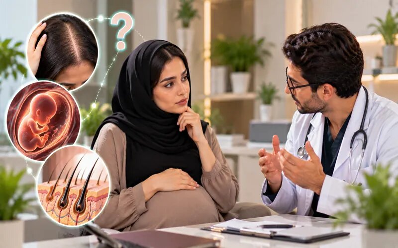 آیا کاشت مو برای زنان در بارداری مناسب است؟