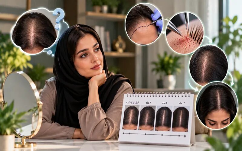 آیا نتیجه کاشت مو زنان دائمی است؟