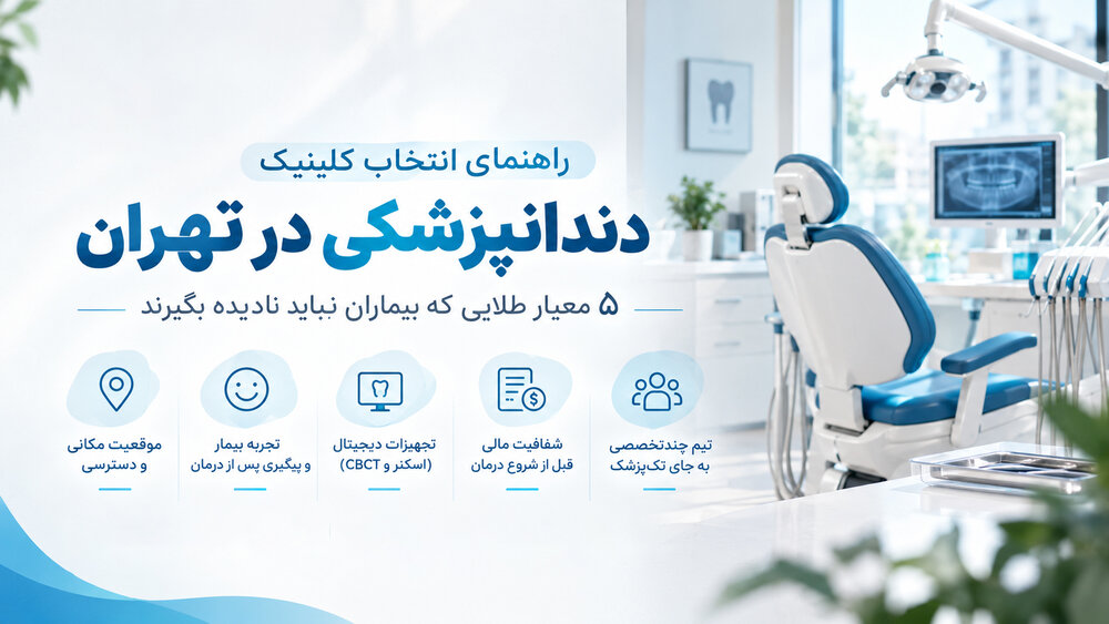 راهنمای انتخاب کلینیک دندانپزشکی در تهران، ۵ معیار طلایی که بیماران نباید نادیده بگیرند