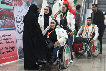 بازگشت کاروان ایران از بازی‌های پاراآسیایی ناگویا به کشور