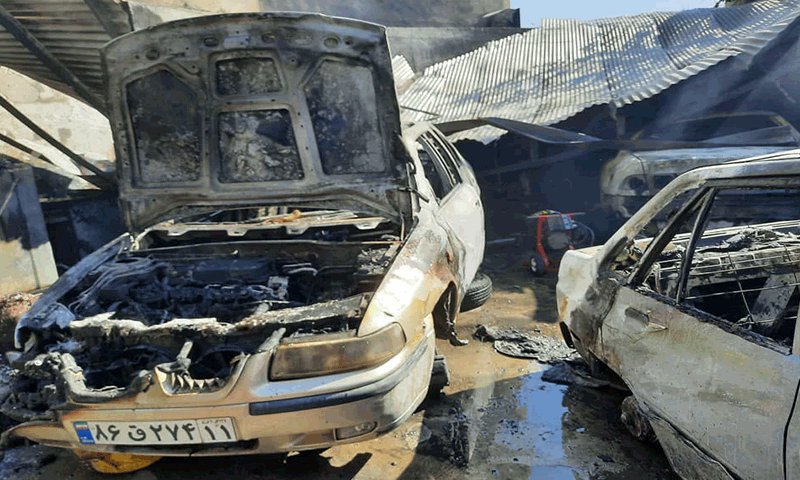 آتش سوزی در پارکینگ عمومی خسارت بر جا گذاشت/24 دستگاه خودرو دچار حریق شدند