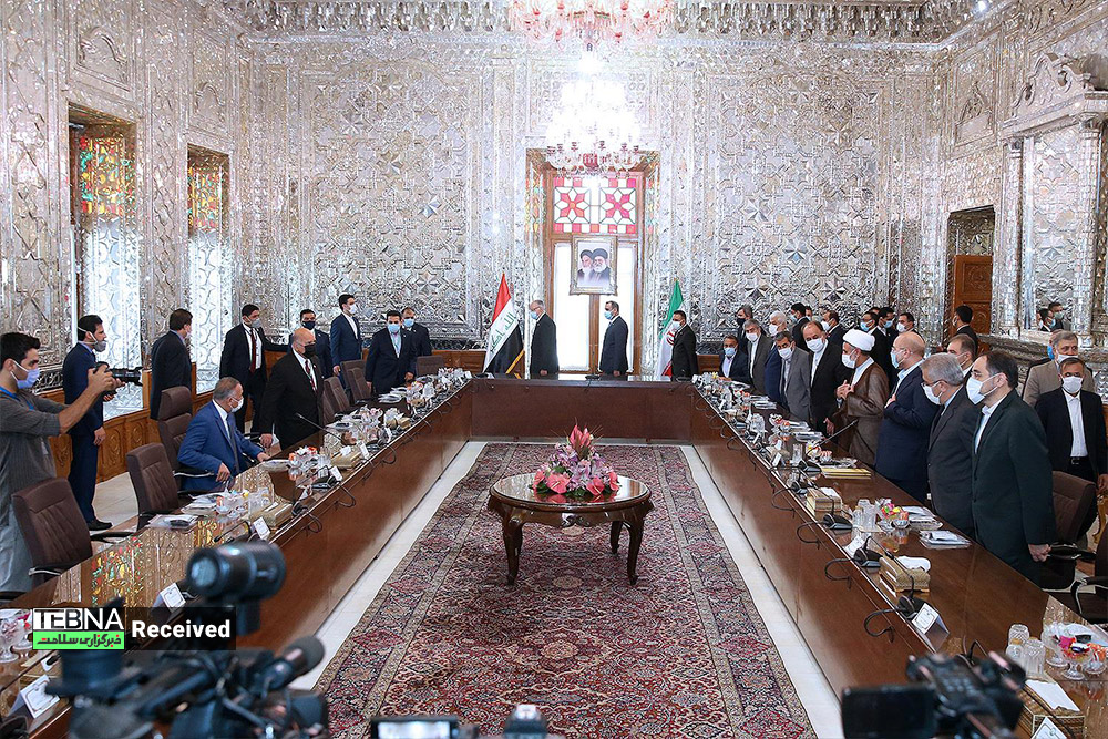 دیدار نخست وزیر عراق با رئیس مجلس شورای اسلامی