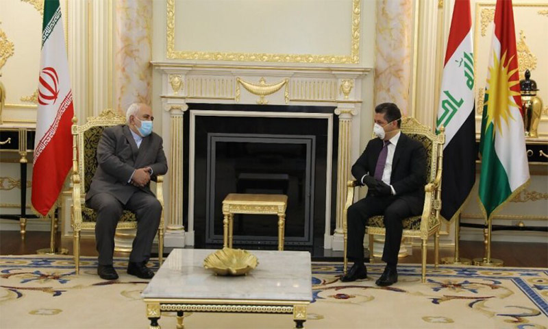 دیدار ظریف  با نخست وزیر اقلیم کردستان