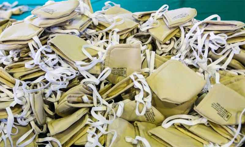 97 هزار عدد ماسک قاچاق در دالاهو کشف شد