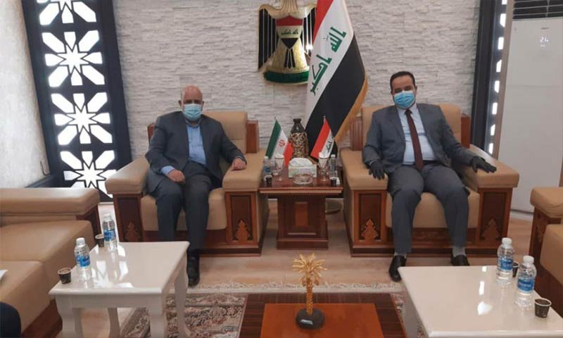 دیدار سفیر ایران در عراق با وزیر تجارت این کشور