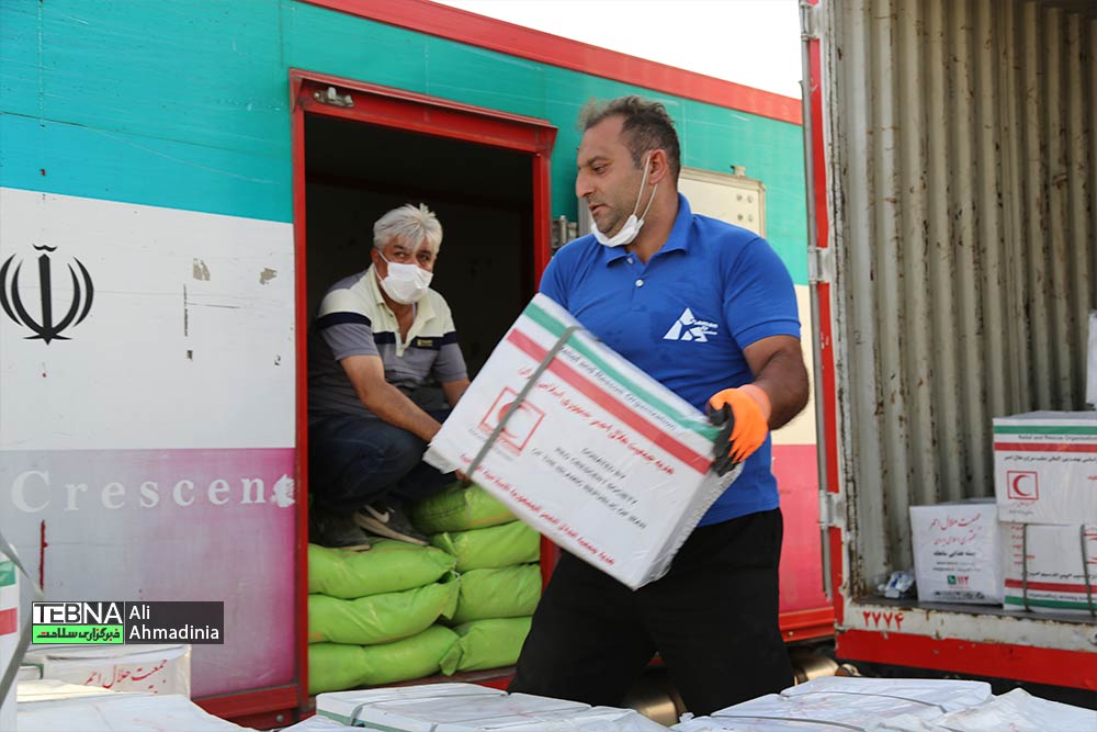 ارسال کمک های  هلال احمر به لبنان