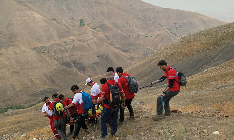 نجات جوان ۲۹ ساله در ارتفاعات شمال تهران