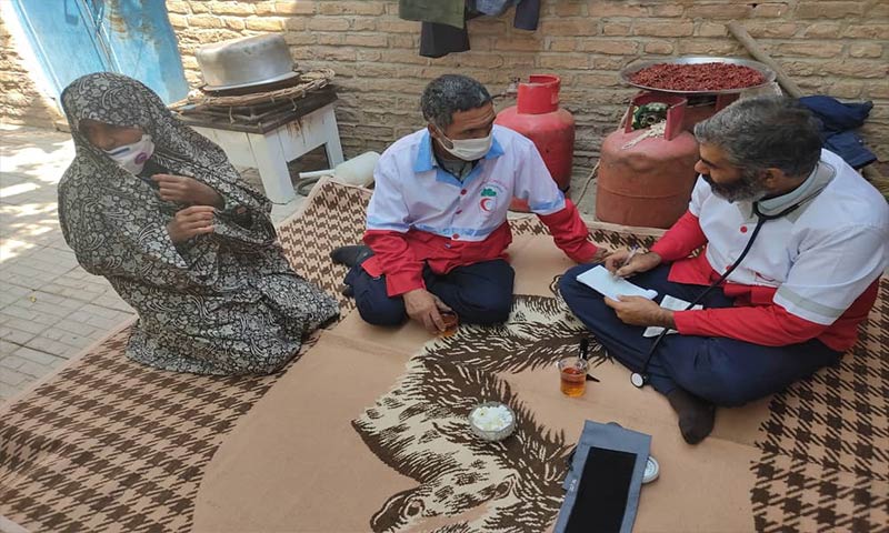 اجرای طرح نیابت از سوی هلال احمر بافق در روستای کوشک