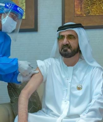 دریافت واکسن کرونا توسط حاکم دبی