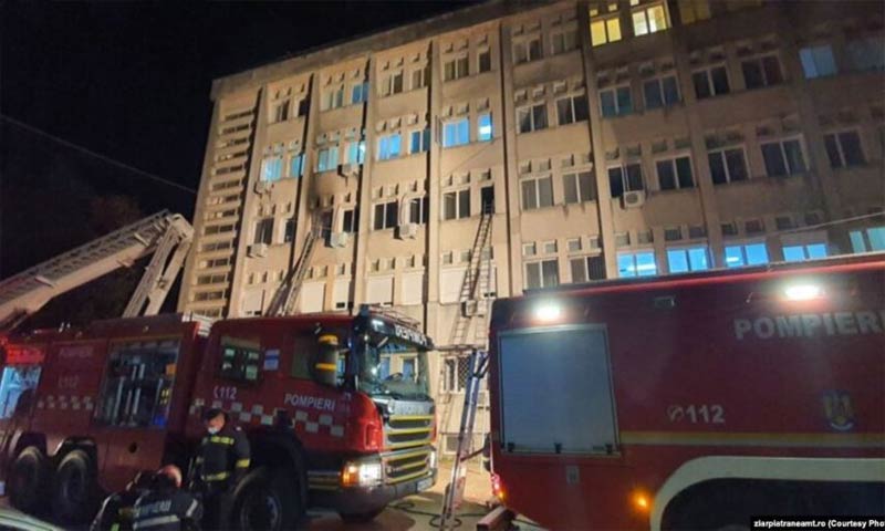 وقوع آتش‌سوزی در بیمارستانی در رومانی/ مرگ بیماران کرونایی
