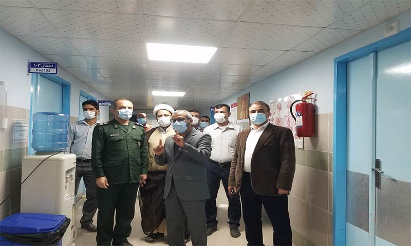 سپاه همگام با مدافعان سلامت شهرستان مهر در مهار بحران کرونا