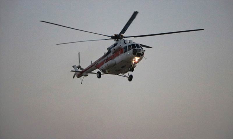 ناوگان امداد و نجات هلال احمر یزد به یک فروند بالگرد مجهز شد