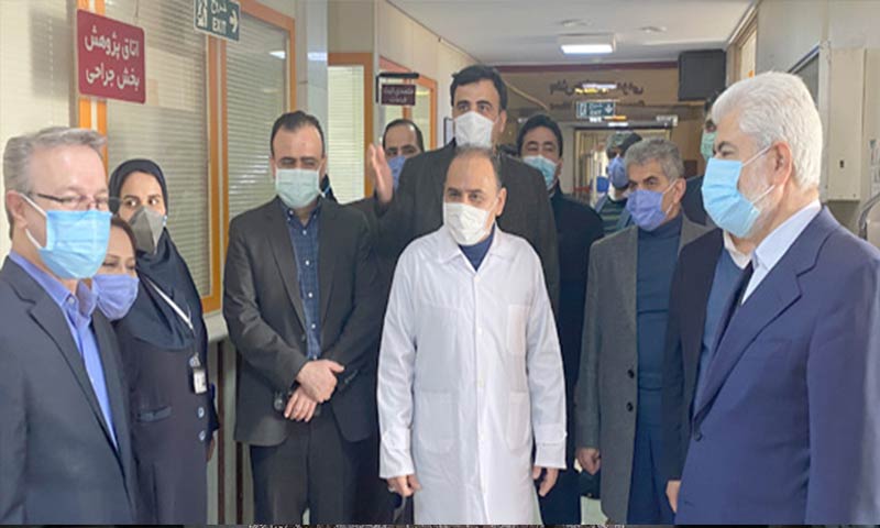 بازدید رییس کمیسیون بهداشت و درمان مجلس ازبیمارستان طالقانی