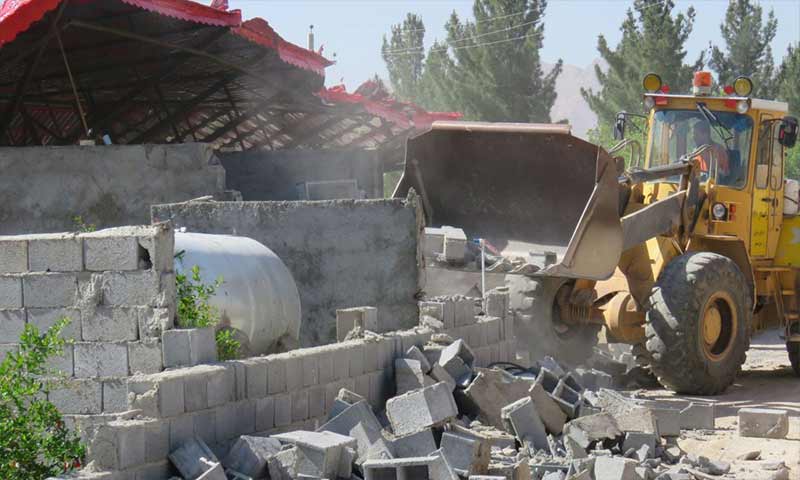 تخریب 188 مورد ساخت و ساز غیر مجاز در اراضی کشاورزی اصفهان