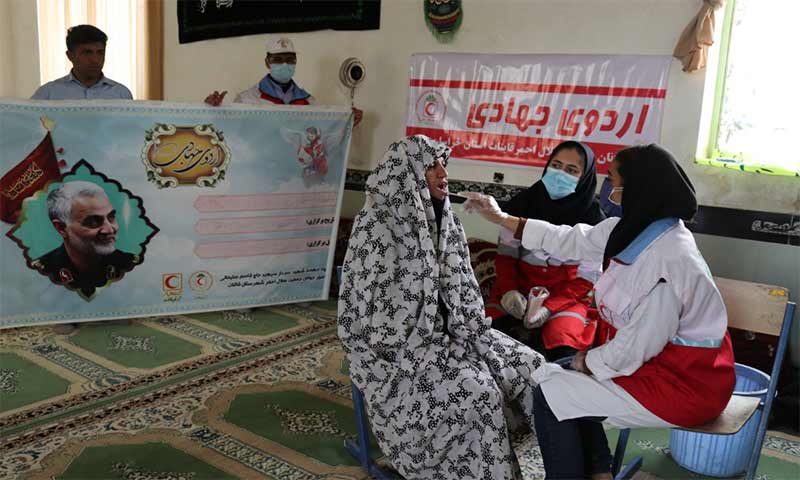 اردوی جهادی هلال‌احمر ویژه عشایر چاه یوسف/ 53 نفر از آموزش‌های امدادی بهره مند شدند