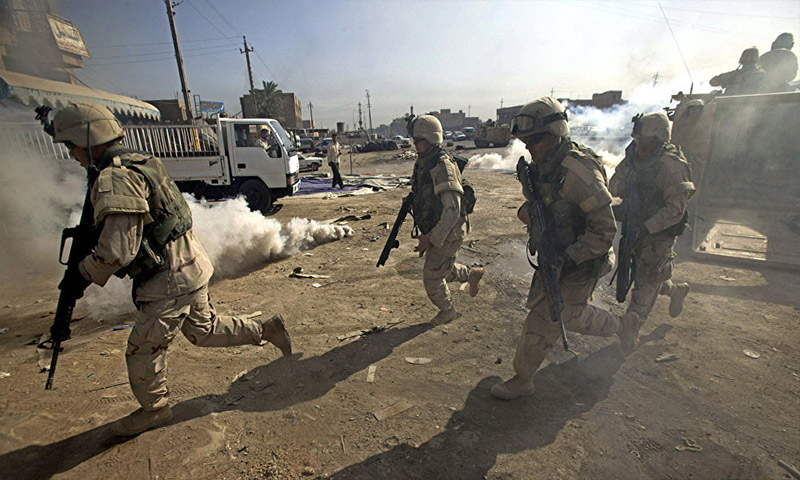 حمله موشکی به پایگاه نظامی آمریکا در بغداد