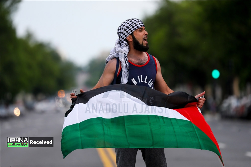 تظاهرات مردم آمریکا علیه اسرائیل