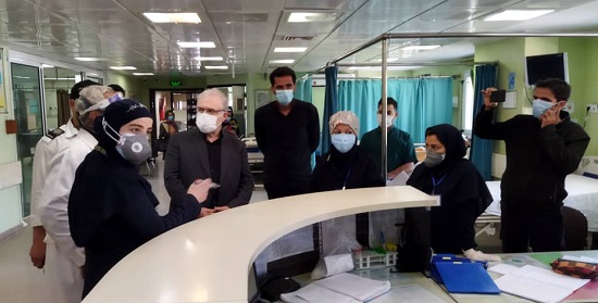 بازدید سرزده وزیر بهداشت از بیمارستان شهدای پاکدشت
