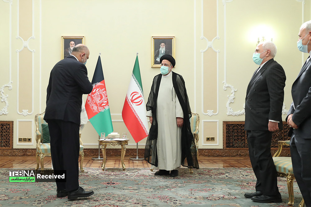 دیدار رئیس جمهور افغانستان با آیت الله رئیسی