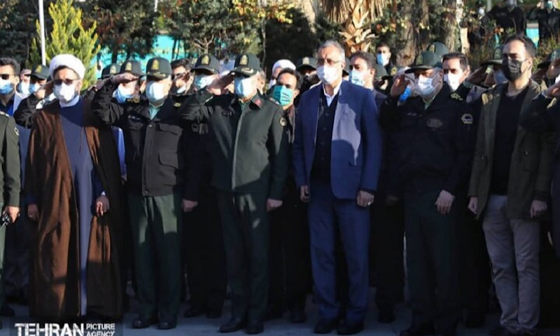 وداع و تشییع پیکر فرمانده یگان حفاظت شهرداری تهران
