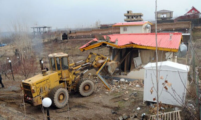 قلع و قمع ۳۸۱ بنا‌ی غیرمجاز در كردستان