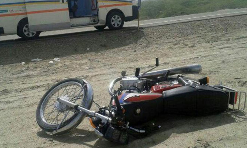 حادثه واژگونی موتور سیکلت و فوت یک کودک 8 ساله در رفسنجان